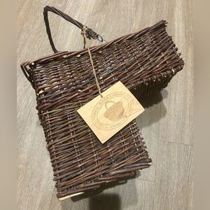 La Vannerie d’Antan “Historic Collection” Brown Wicker Stair Basket French
